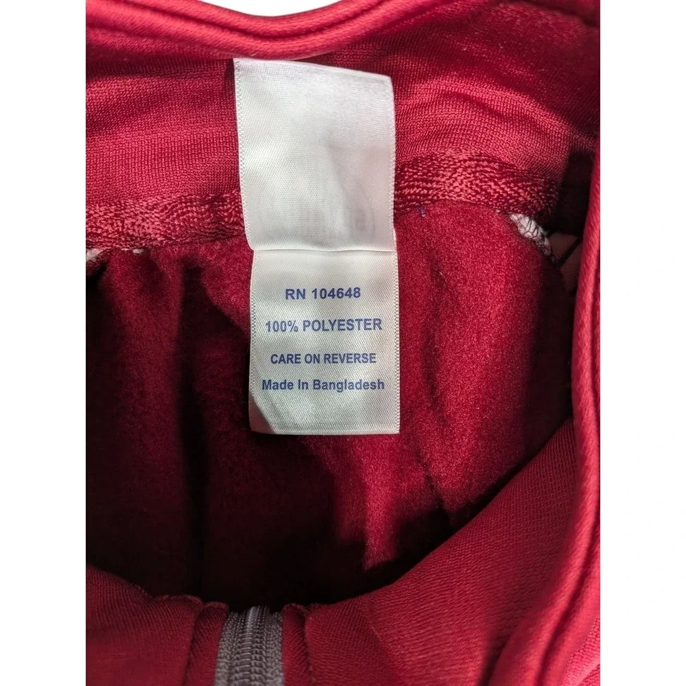 Rivalry Threads Arkansas Razorbacks Mens Small Quarter Zip Pullover Red Grey NWT